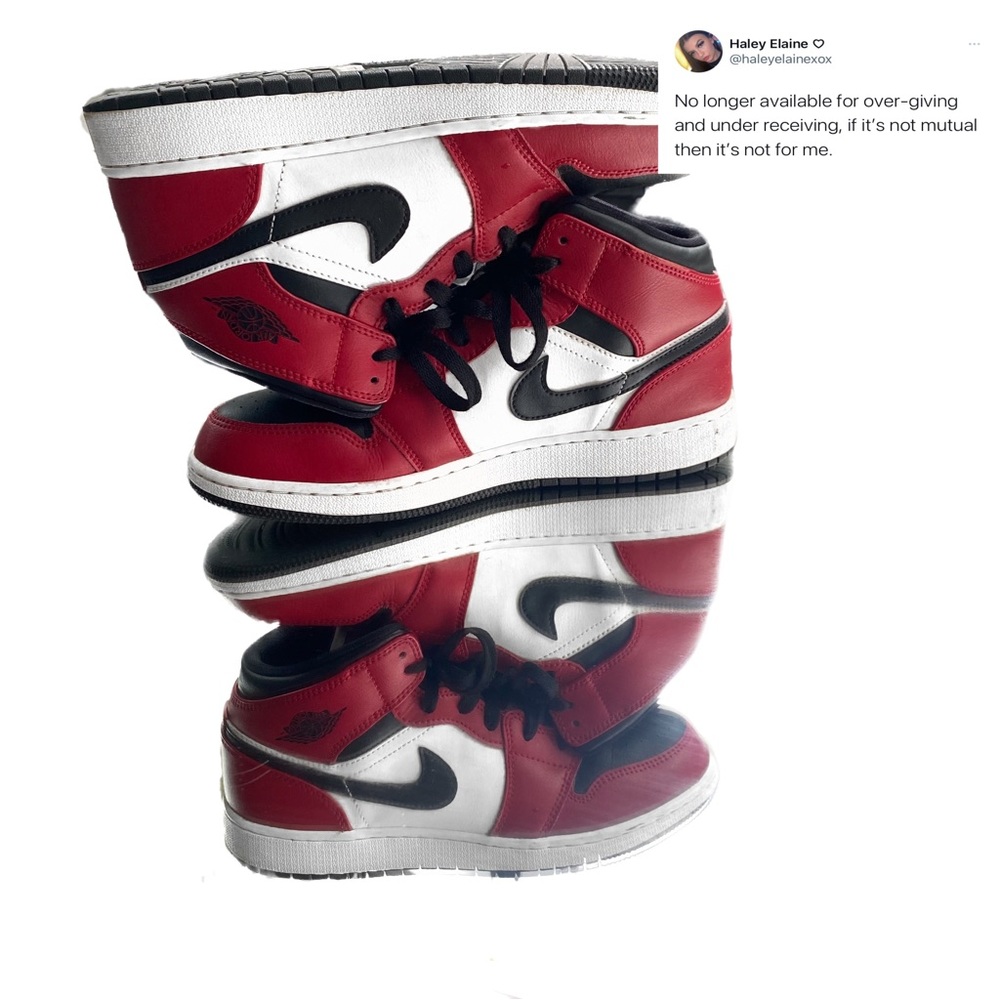 Red Jordan 1’s